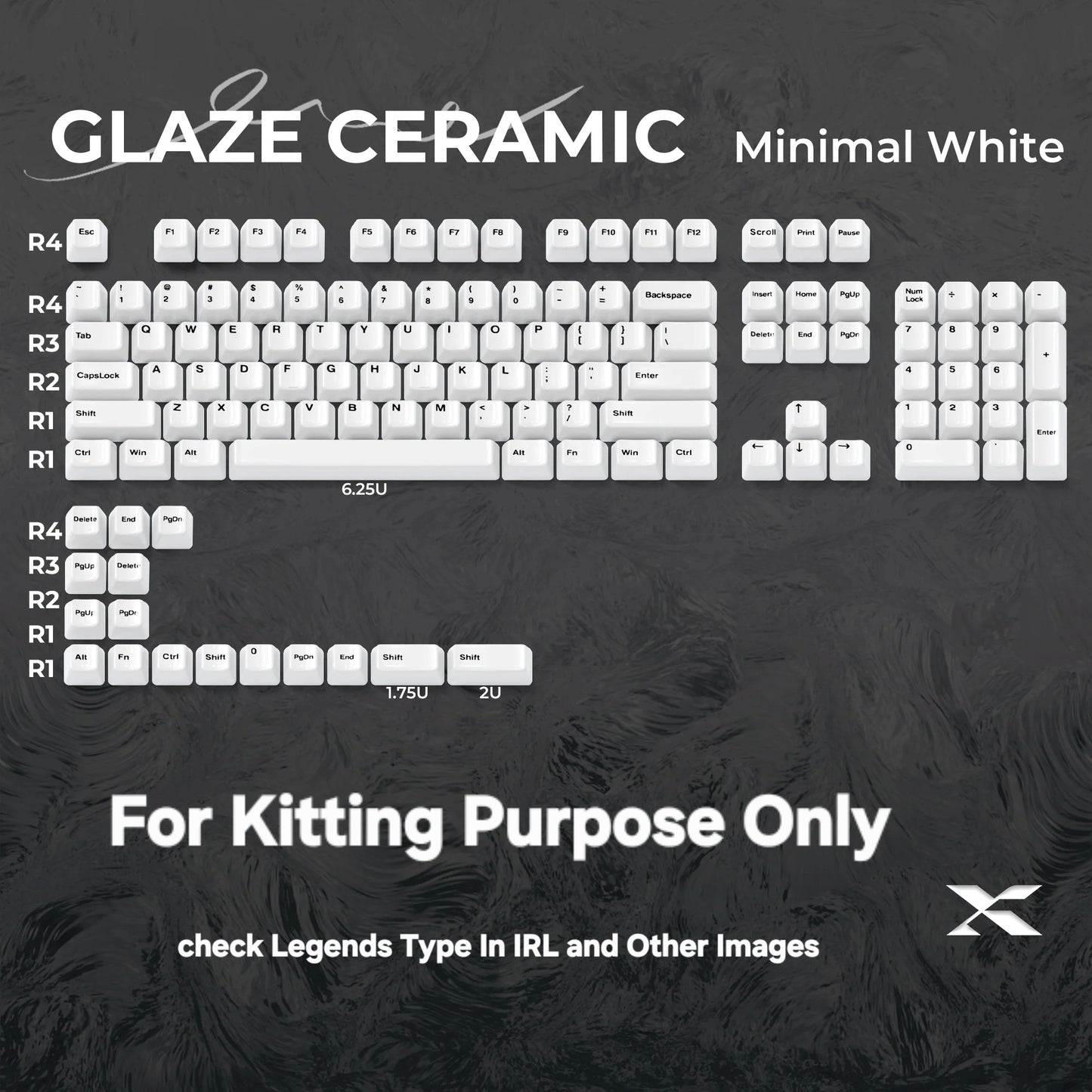 Glaze Full Ceramic Retro Cherry Profile 120-Key Keycap Set Mac Compatible