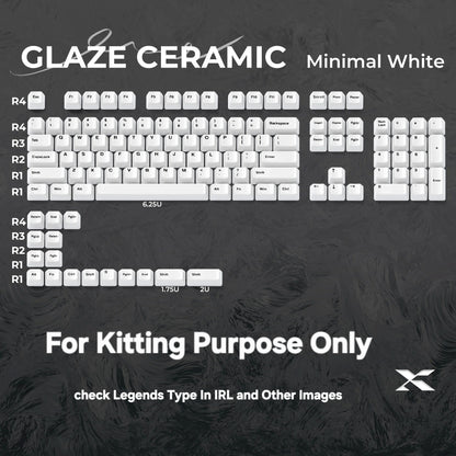 Glaze Full Ceramic Retro Cherry Profile 120-Key Keycap Set Mac Compatible