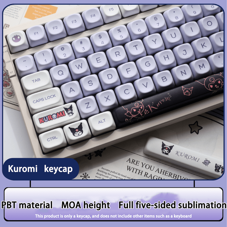 Kuromi Cat Moa PBT Keycaps