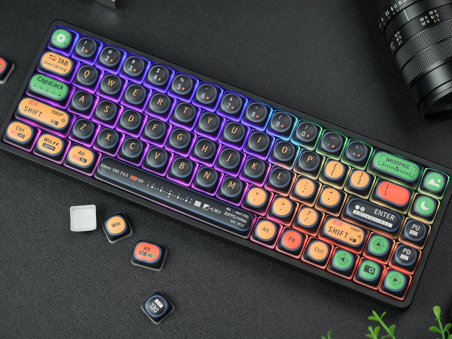 Womier Camera Bun MOG Profile PBT Keycap Set