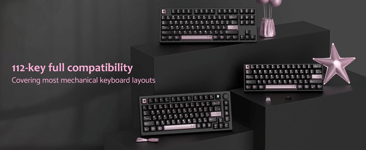 Womier Spring Scenery Metallic Coated Cherry PBT Keycaps