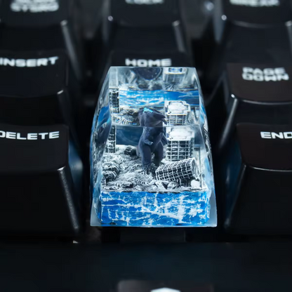 Godzilla Resin Handmade Artisan keycap