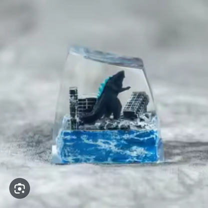Godzilla Resin Handmade Artisan keycap