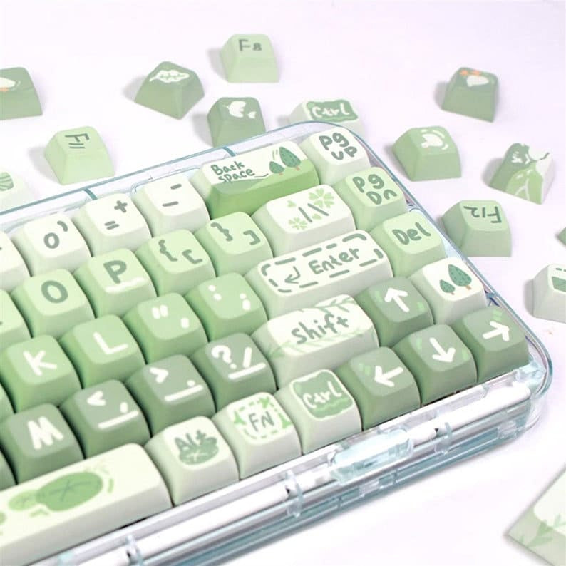 Spring Outing Matcha XDA PBT Keycaps