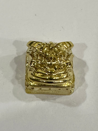 Vintage  Brass Copper Heavy Artisan Keycap 1u