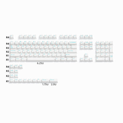Glaze Full Ceramic Eternity Blue Cherry Profile 120-Key Keycap Set