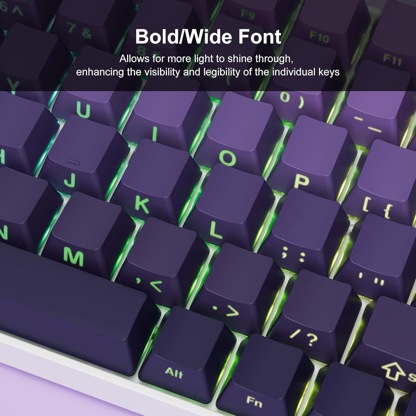 Violet Shade Side Backlit PBT Keycaps – CuriosityCaps