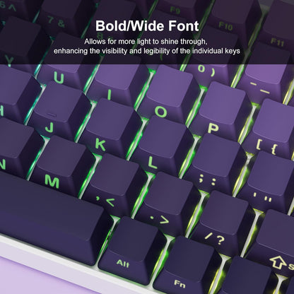 Womier Violet Shade Side Backlit  OEM PBT Keycaps
