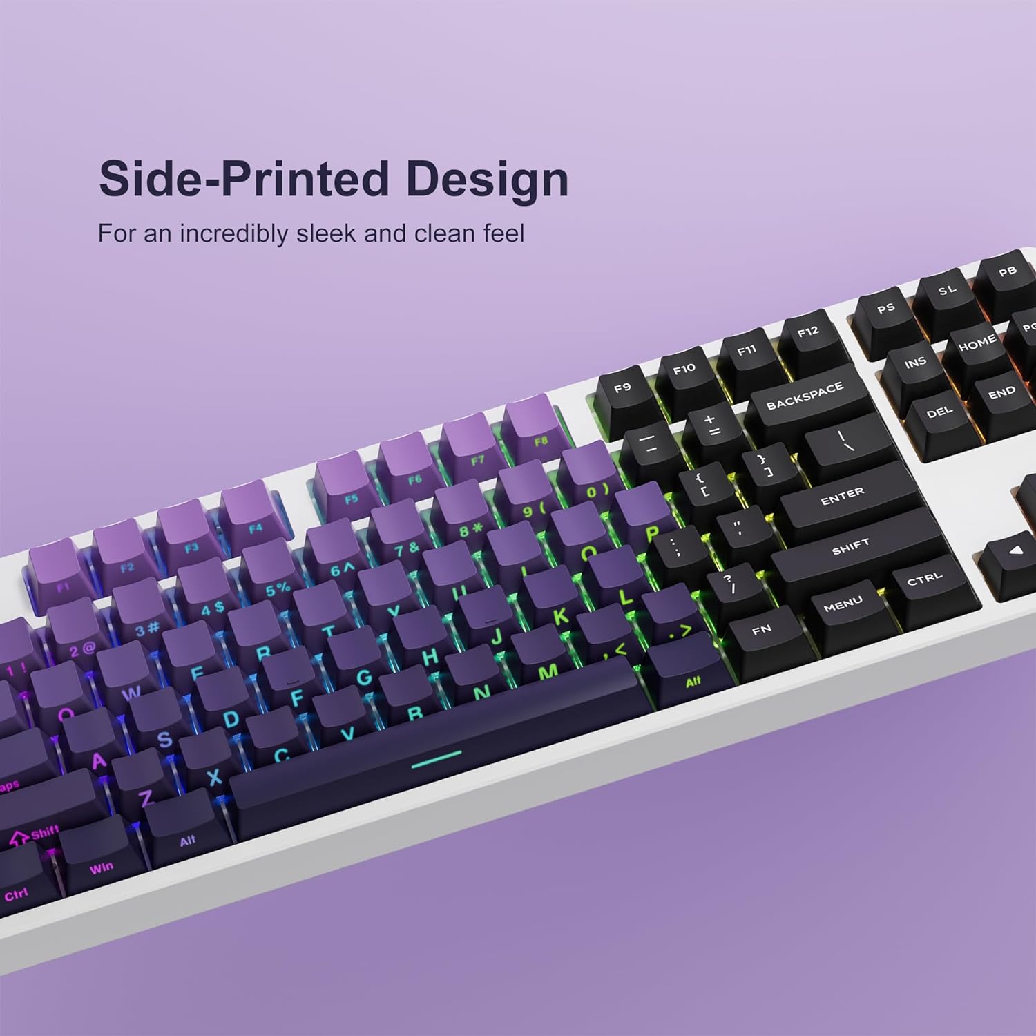 Violet Shade Side Backlit PBT Keycaps – CuriosityCaps