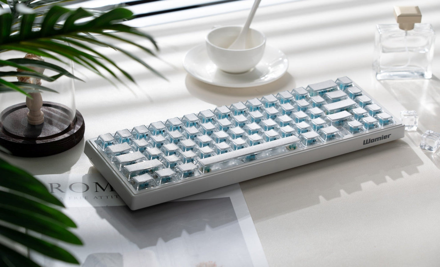 Womier Leather Texture Side Printed Cherry Keycaps