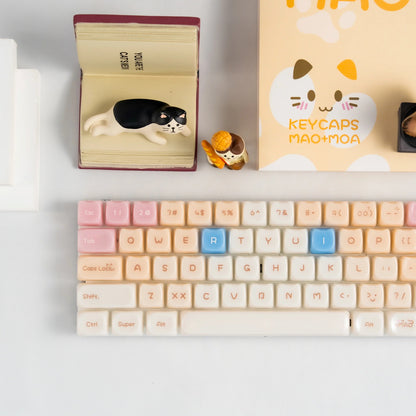 XVX House Pinky Ragdoll Cat Themed MAO Profile Keycaps