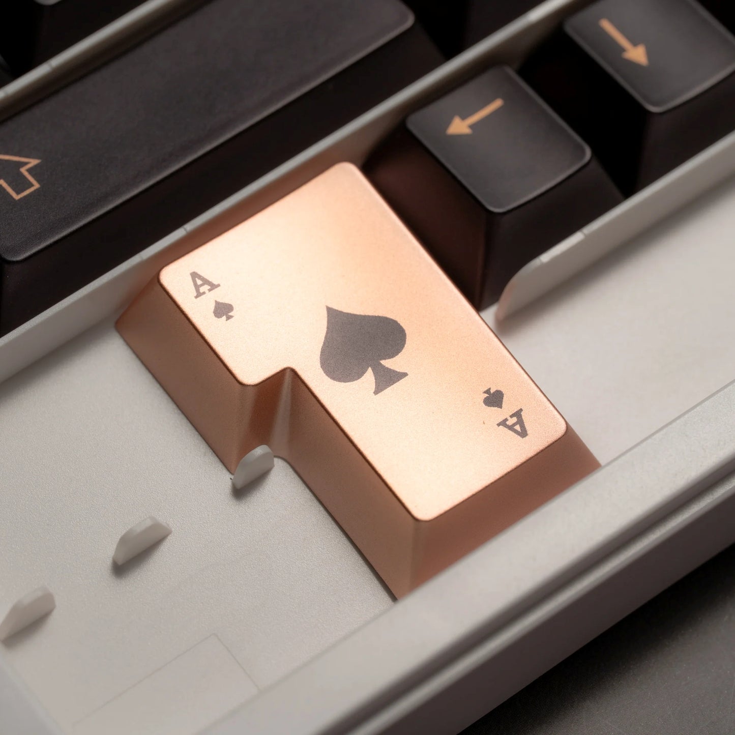 PREMIUM Womier Spade 112-Key Cherry Profile Metallic Coating Keycap Set