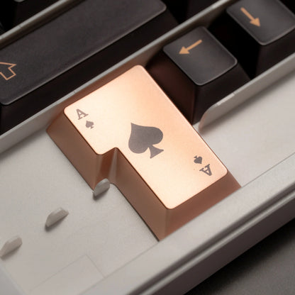 PREMIUM Womier Spade 112-Key Cherry Profile Metallic Coating Keycap Set