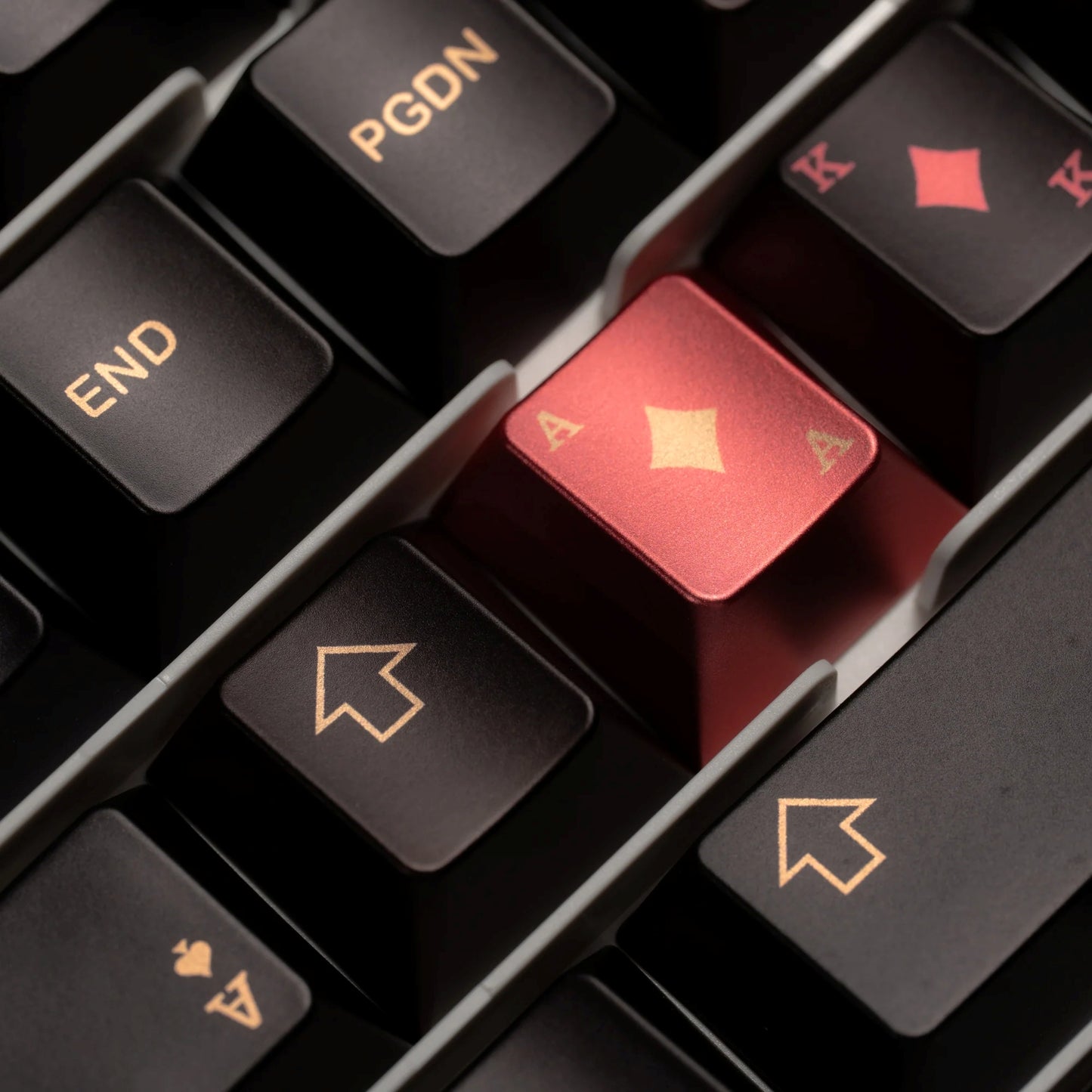 PREMIUM Womier Spade 112-Key Cherry Profile Metallic Coating Keycap Set