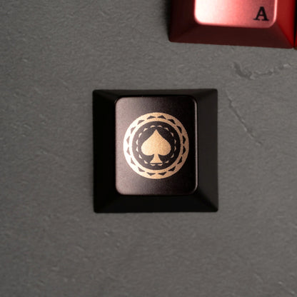 PREMIUM Womier Spade 112-Key Cherry Profile Metallic Coating Keycap Set