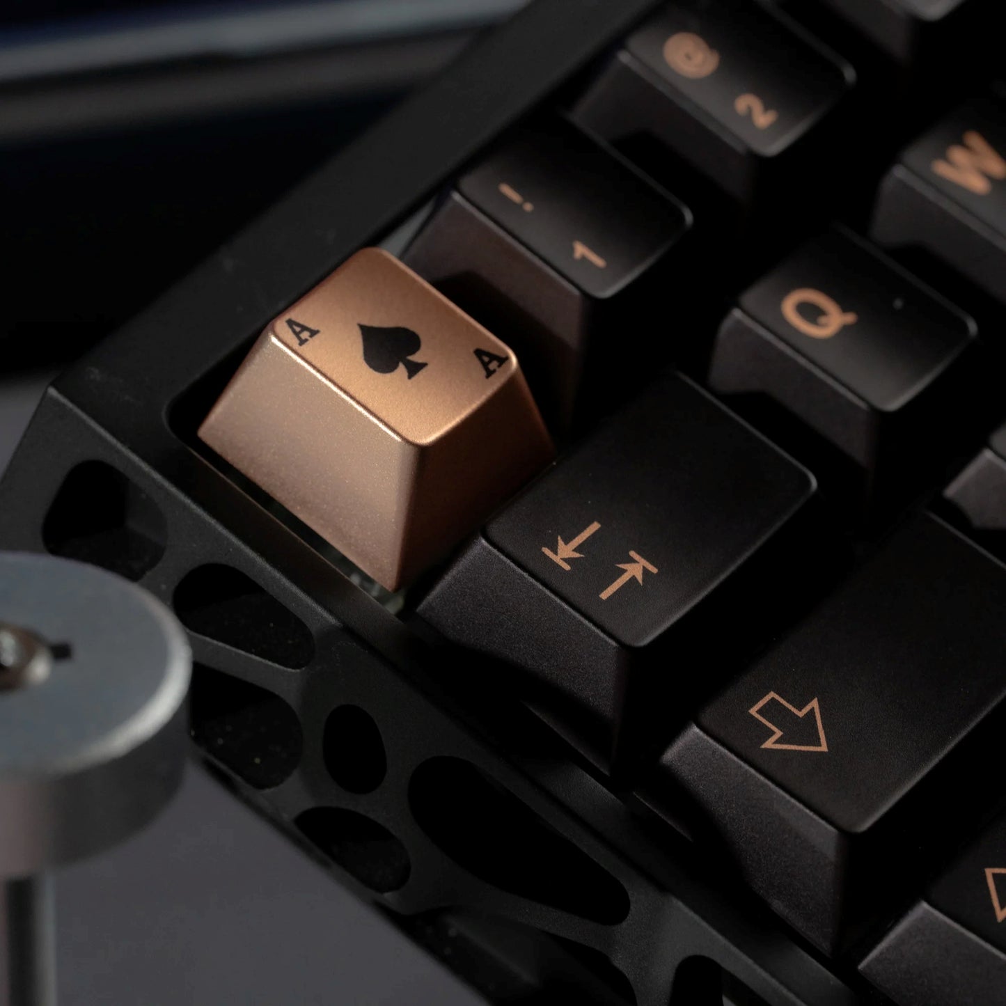PREMIUM Womier Spade 112-Key Cherry Profile Metallic Coating Keycap Set