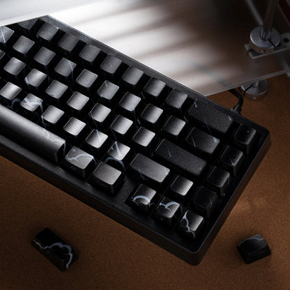 PREMIUM Meteor Pattern IMD Tech Side Backlit Stealth Keycaps