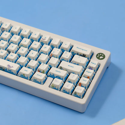 PRICE DROP Deep Sea Party Cherry PBT Keycaps