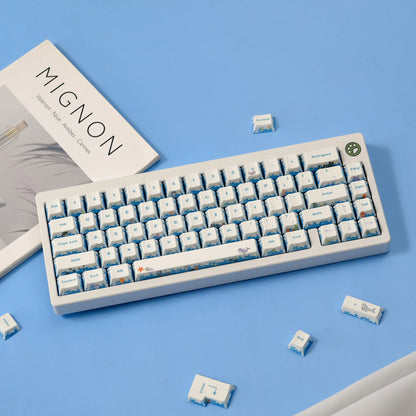 PRICE DROP Deep Sea Party Cherry PBT Keycaps