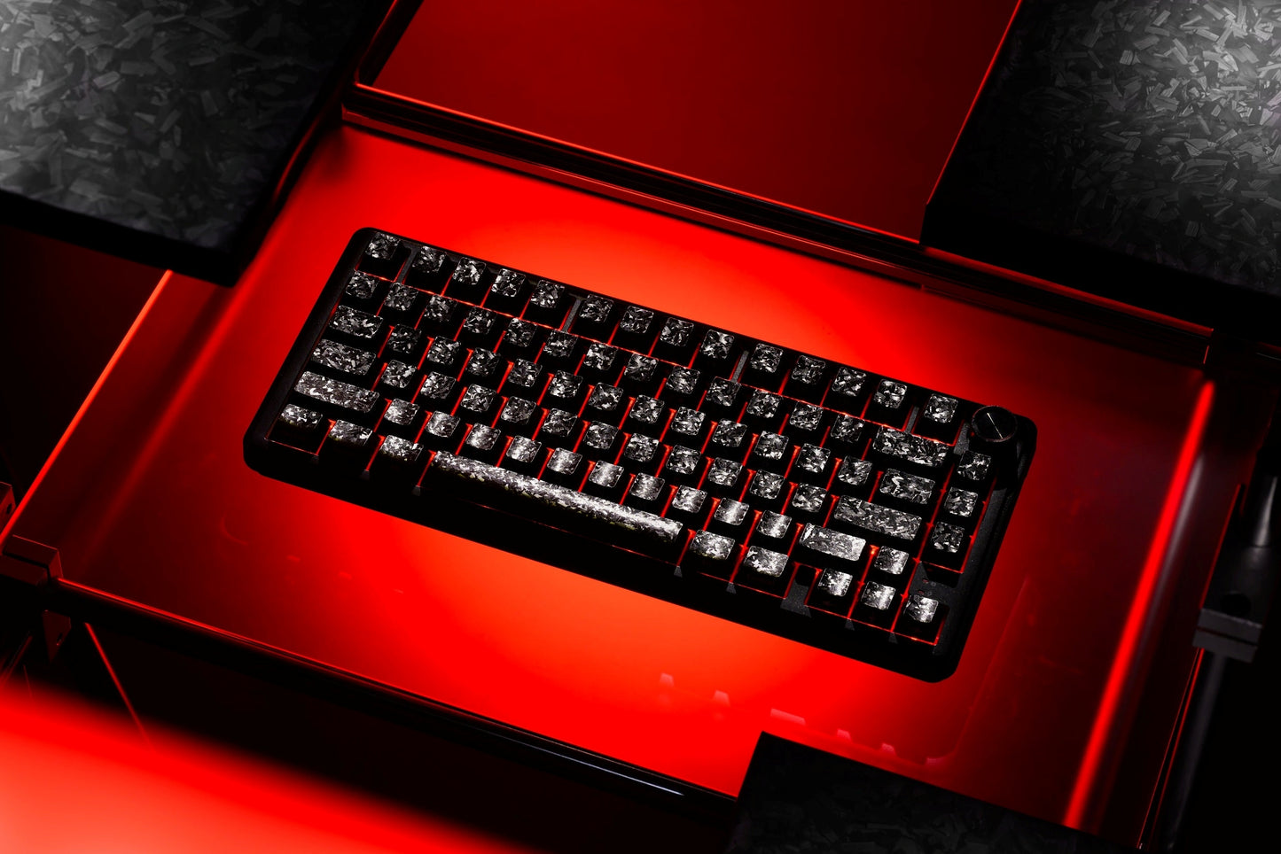 Womier Forged Carbon-Look Cherry Profile Keycaps