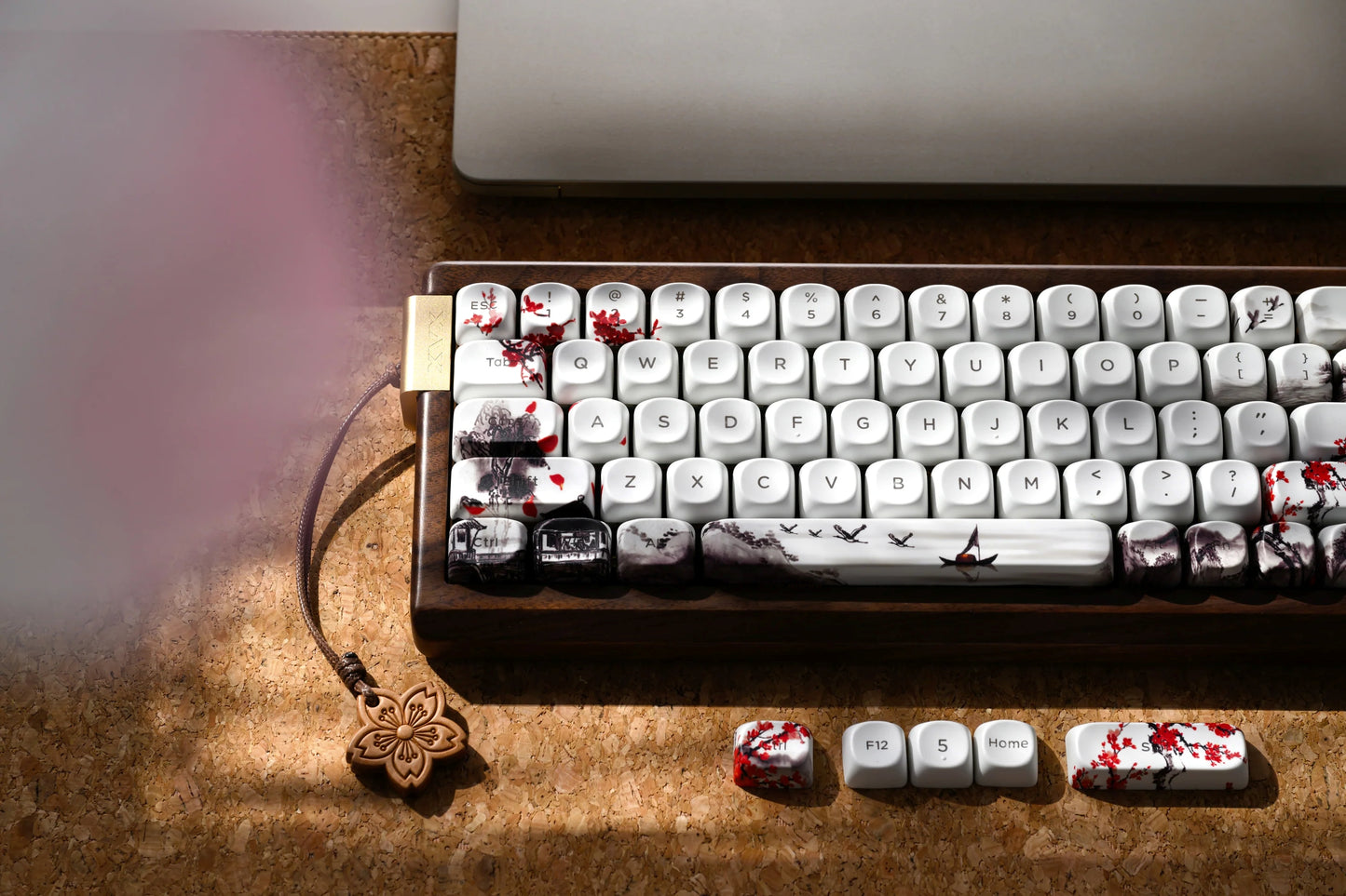 XVX Mono Plum Blossom MOA Profile Shine-Through PBT Keycap Set