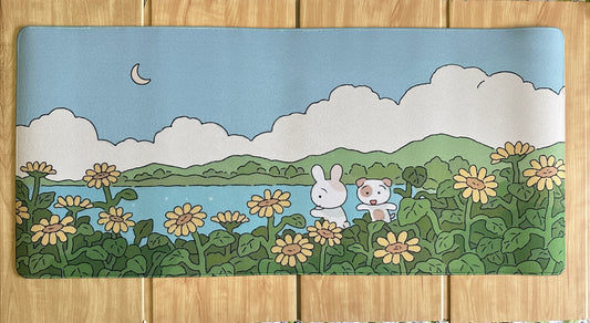 Kawaii Green Premium Control Surface Deskmat 900*400*4mm