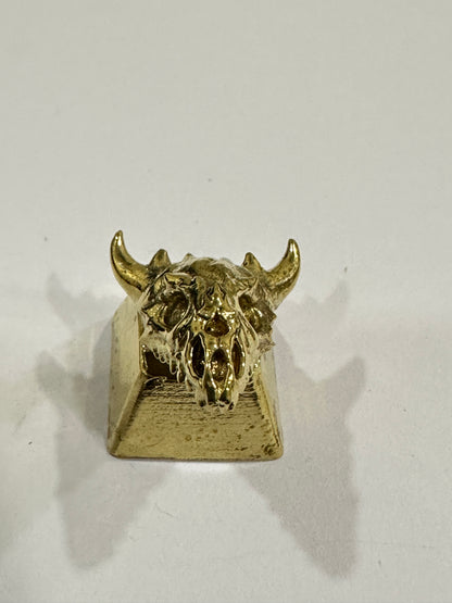 Vintage  Brass Copper Heavy Artisan Keycap 1u