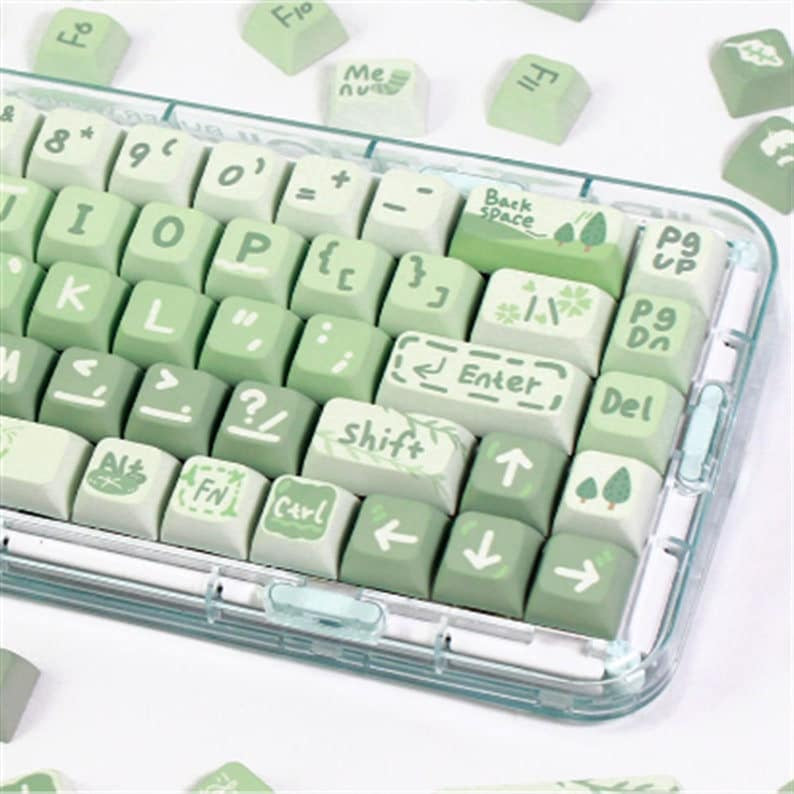 Spring Outing Matcha XDA PBT Keycaps