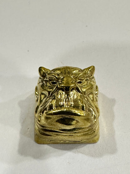 Vintage  Brass Copper Heavy Artisan Keycap 1u