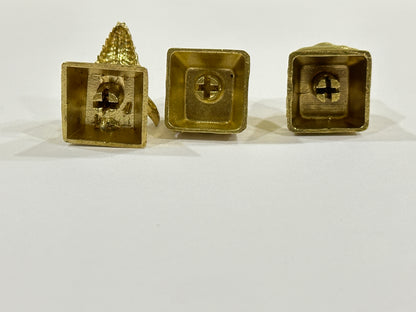 Vintage  Brass Copper Heavy Artisan Keycap 1u
