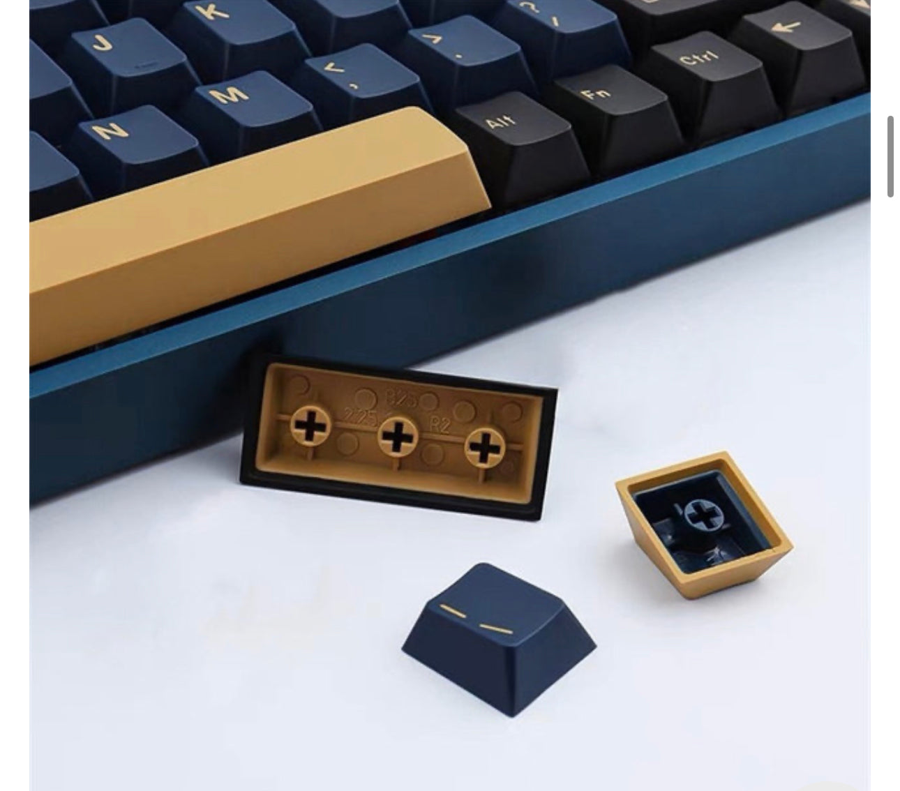 Blue Samurai Inspired Premium Cherry Doubleshot Keycaps