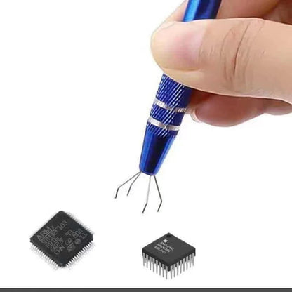 Telescopic Keyboard Switch Holder IC Chip Tiny Components Metal Grabber Tweezers Keyboard Lube Switch Puller Tool