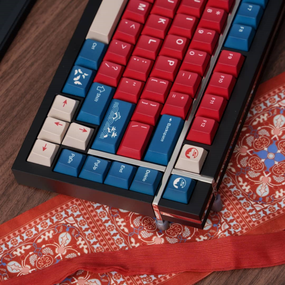 Red Bean Inspired Premium Cherry PBT Keycaps With High Quality Keys Storage Box