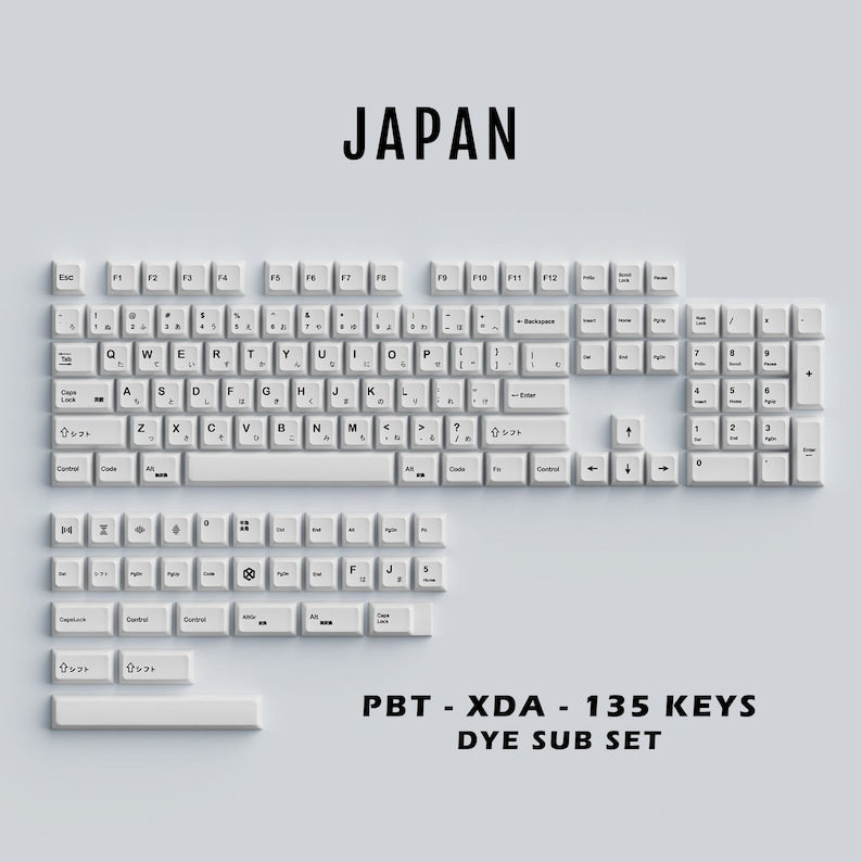 BOW Japanese XDA Thick PBT Keycaps