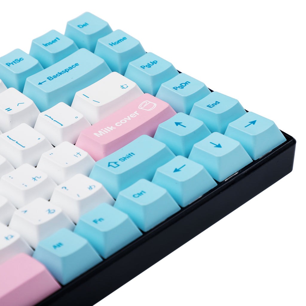 Milk Cap Japanese Cherry PBT Keycaps