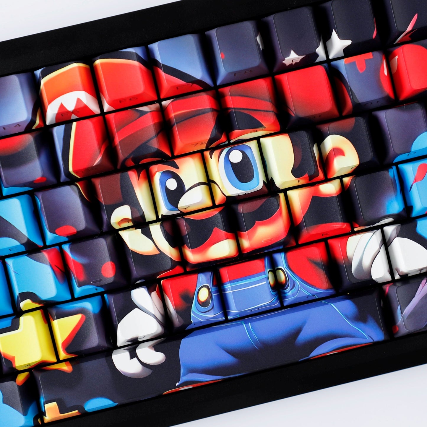 Super Mario Side Backlit Cherry PBT Keycaps