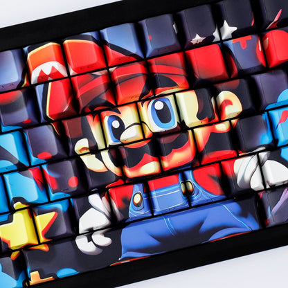 Super Mario Side Backlit Cherry PBT Keycaps