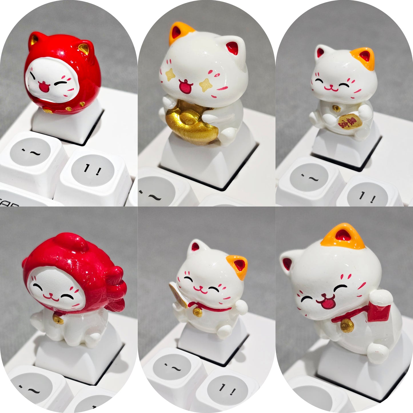 Lucky Fortune Cat Resin Artisan Keycap