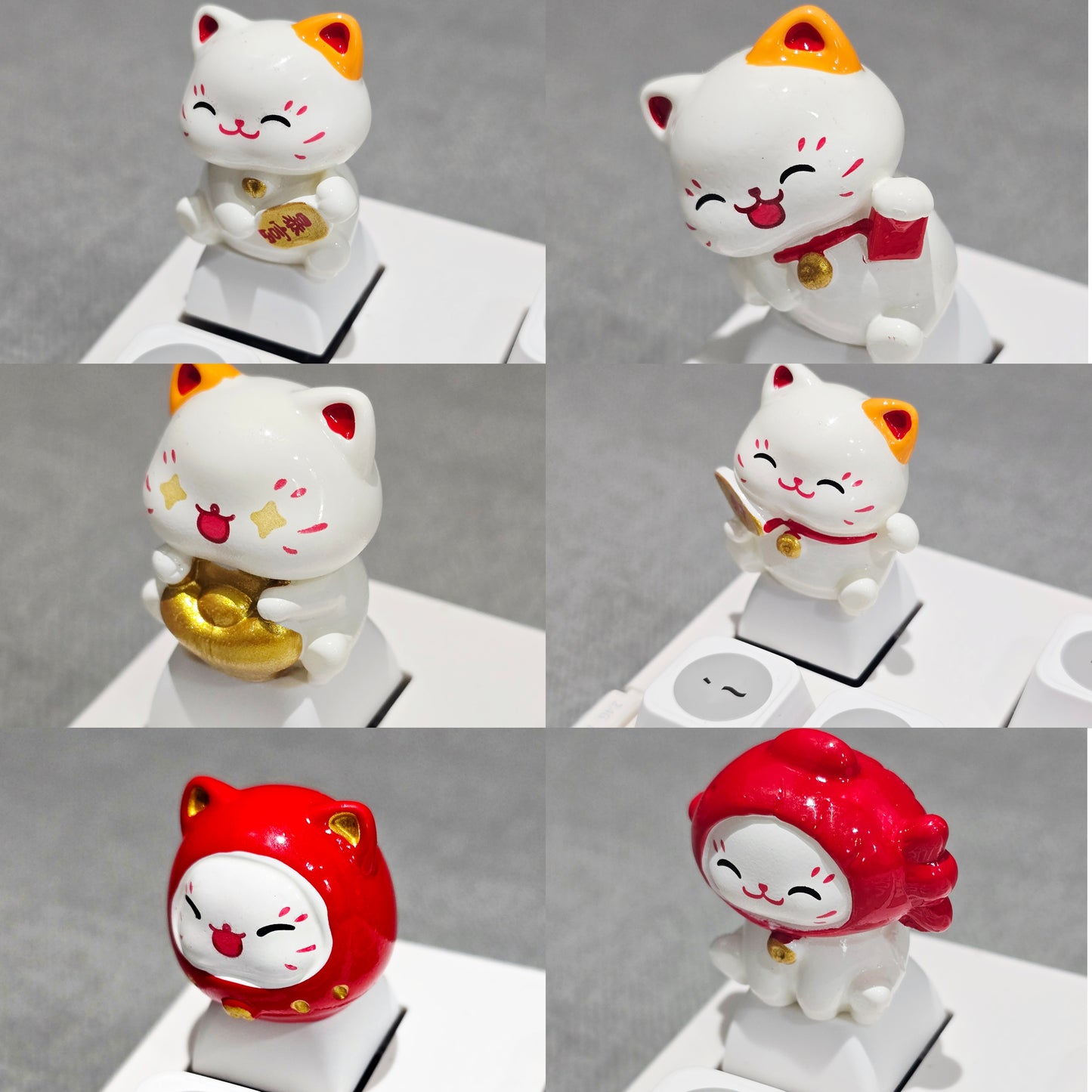 Lucky Fortune Cat Resin Artisan Keycap