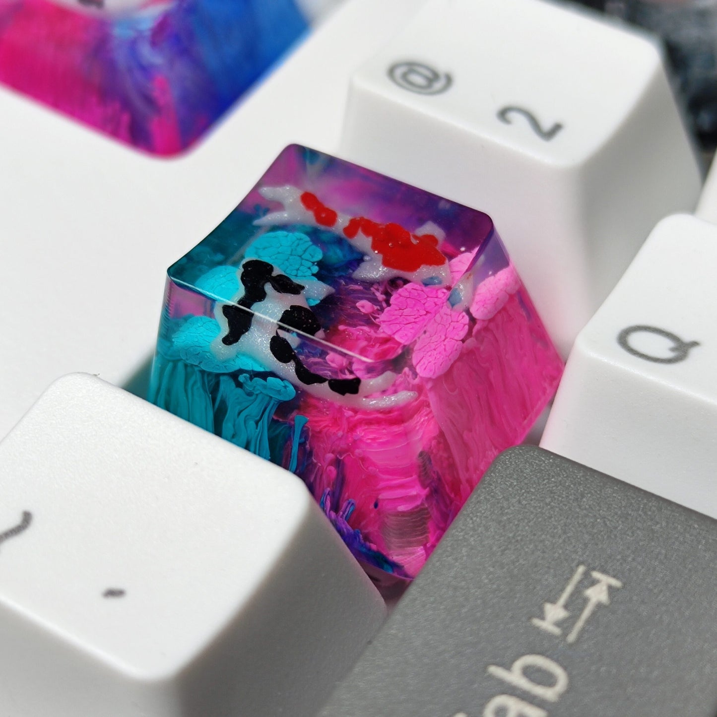 Koi Fish Resin Artisan Keycap Esc 1U