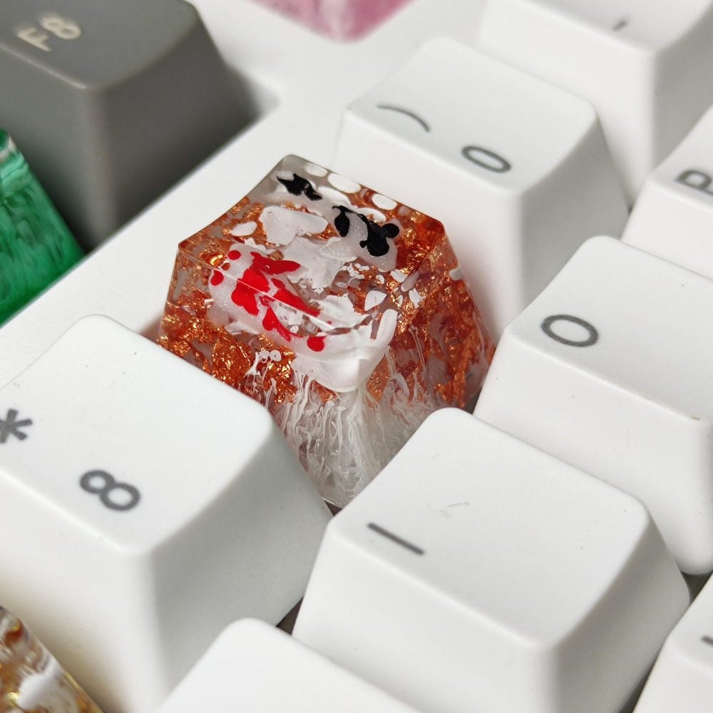 Koi Fish Resin Artisan Keycap Esc 1U