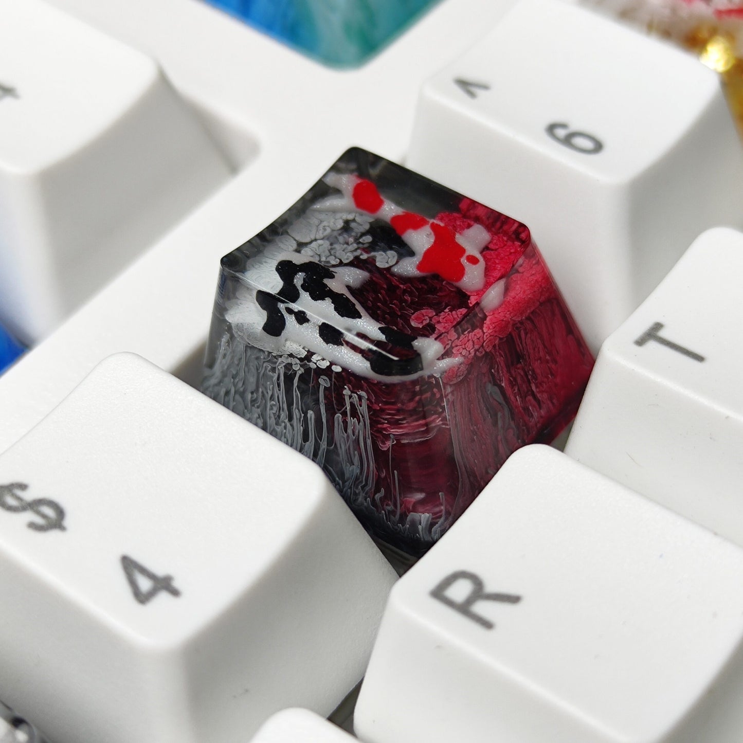 Koi Fish Resin Artisan Keycap Esc 1U