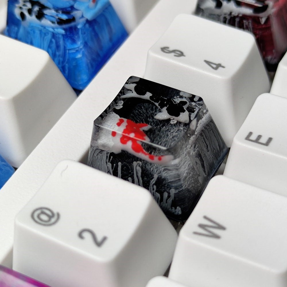 Koi Fish Resin Artisan Keycap Esc 1U