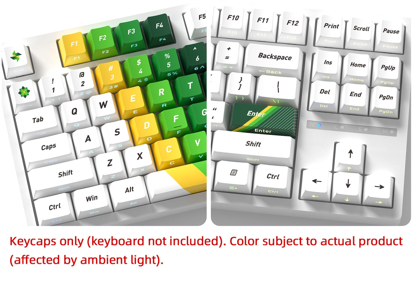 Retro Side Backlit Cherry PBT Keycaps 3 Themes