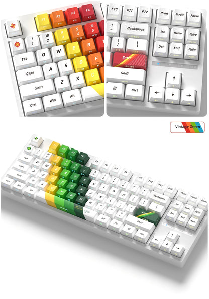 Retro Side Backlit Cherry PBT Keycaps 3 Themes