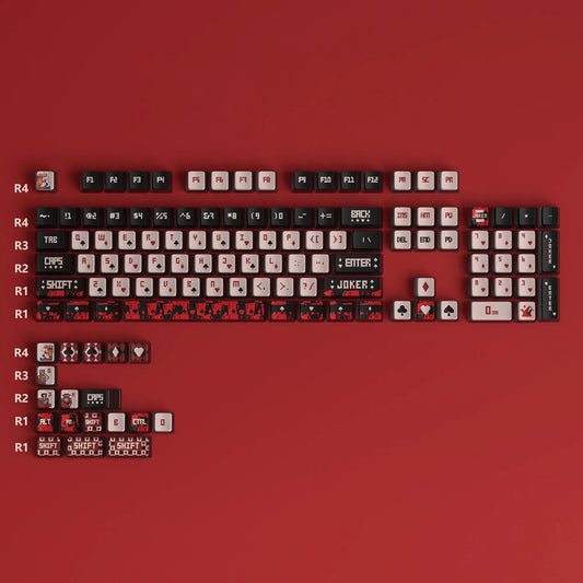 Vintage Poker Translucent Keycaps Set