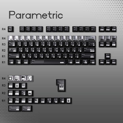 Womier Parametric Cherry Metallic Coating Keycap Set