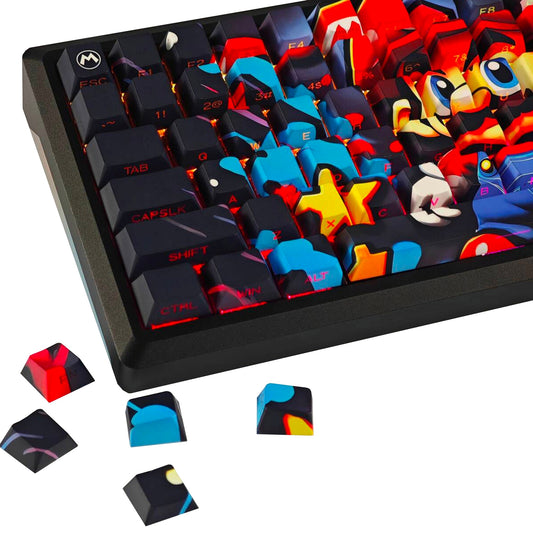 Super Mario Side Backlit Cherry PBT Keycaps