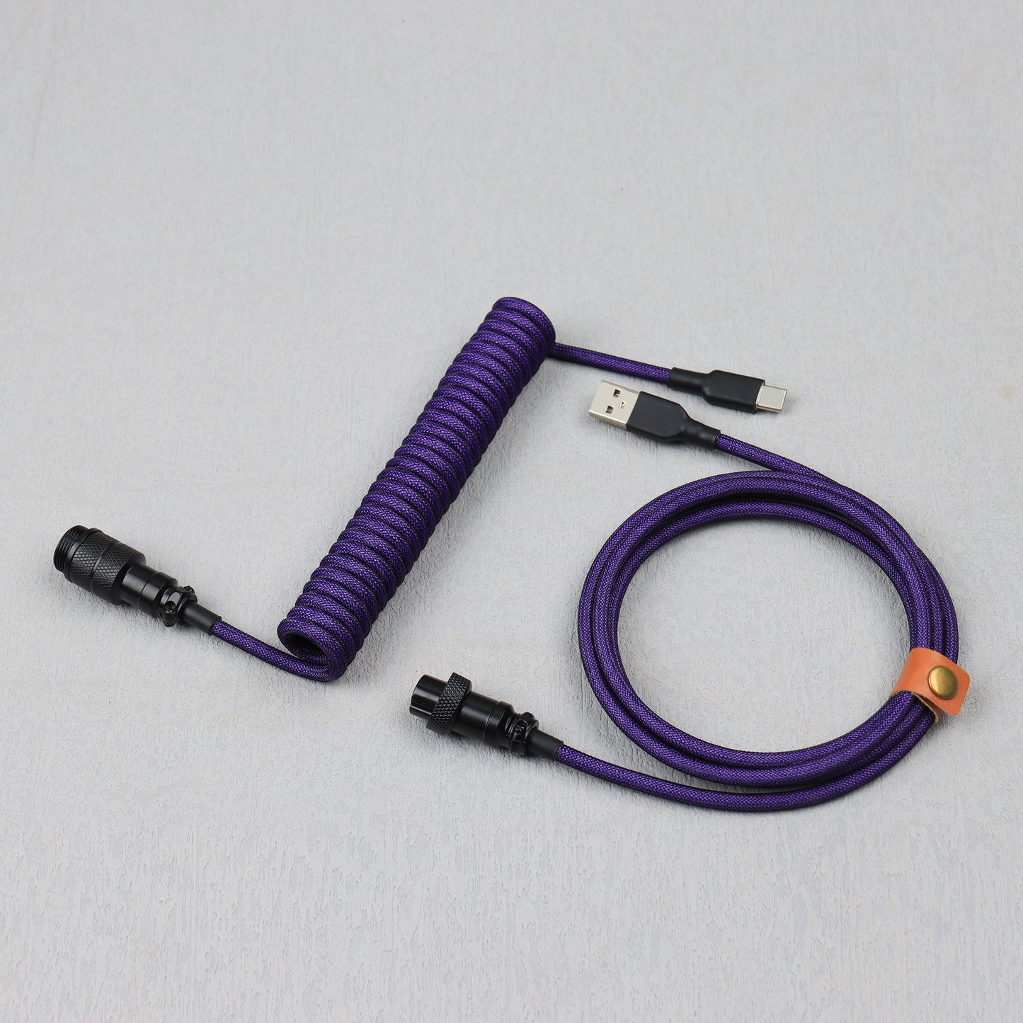 Dark Purple Black x16 Aviator Connector Premium Mechanical Keyboard 3.5m Cable