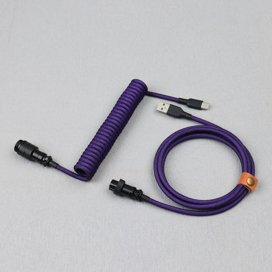 Dark Purple Black x16 Aviator Connector Premium Mechanical Keyboard 3.5m Cable